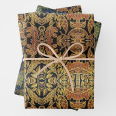 Schwarz-Gold-Wrapping-Paper-Set Geschenkpapier Set (Beispiel)