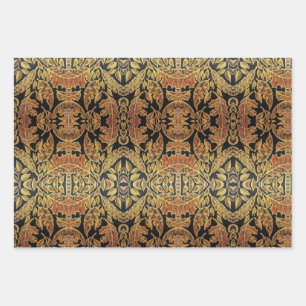 Schwarz-Gold-Wrapping-Paper-Set Geschenkpapier Set