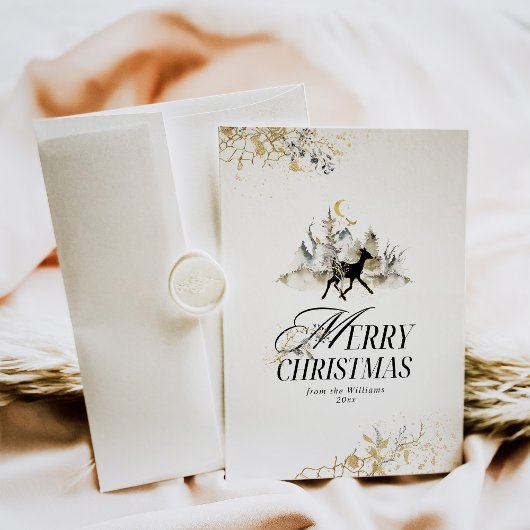 Schwarz-Gold-Zauberwald-Foto Weihnachten