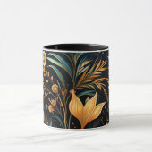 Schwarz-Gold-Ziermuster Tasse (Zentrum)