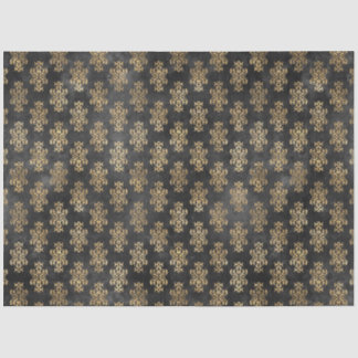 Schwarz-Gold-Zirkus-Serien-Design 18 Seidenpapier