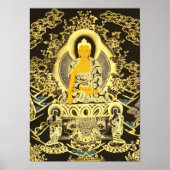 Schwarz-Golden Buddha Poster (Vorne)