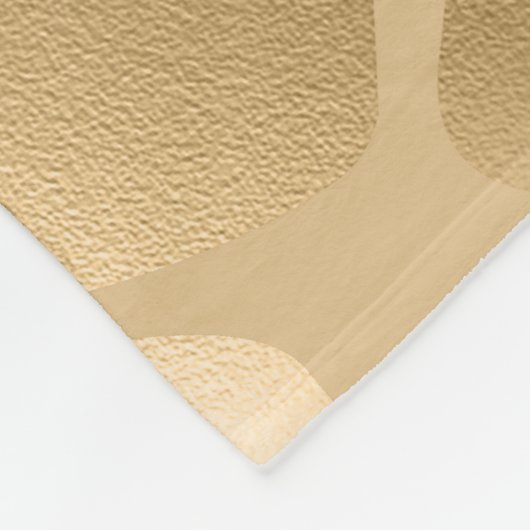 Schwarz-Golden-Giraffe-Muster Fleecedecke (Ecke)