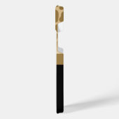 Schwarz-Golden-Giraffe-Muster iPhone Hülle (Linke Seite)