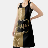 Schwarz-Golden-Giraffe-Muster Schürze (InSitu)
