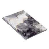 Schwarz-Golden-Marmor-Notebook Notizblock (Rechte Seite)