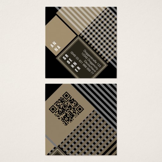 Schwarz Golden | Moderne Minimal Grafikdesign (Vorne & Hinten)