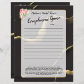 Schwarz & Golden 💡 Modernes, Abstraktes, raues Öl (Vorne/Hinten)