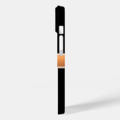 Schwarz-Golden Monogram Case-Mate iPhone Hülle (Rückseite / Links)