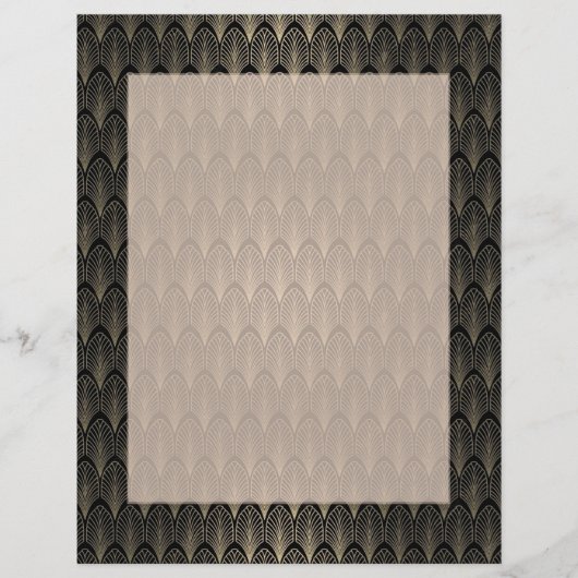 Schwarz-goldene Art Deco (Vorderseite)