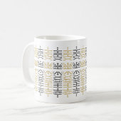 Schwarz-goldene Custom Always Be You versteckte Na Kaffeetasse (Vorderseite Links)