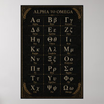 Schwarz-goldene Griechische Alphabet-Akademische B