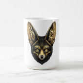 Schwarz-goldene Kunstästhetik Jahr 2026 Kaffeetasse (Mittel)