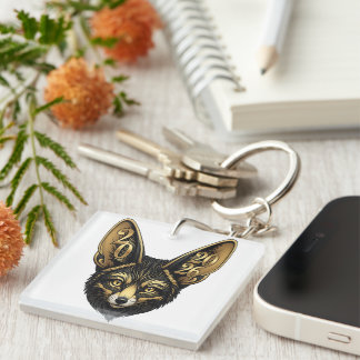 Schwarz-goldene Kunstästhetik Jahr 2026 Schlüsselanhänger