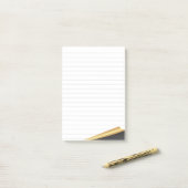 Schwarz-goldene Page Turn 3M Post-it® Notizen (Auf Schreibtisch)