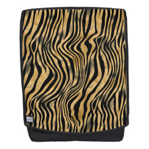 Schwarz-goldene Tigerstreifen Rucksack