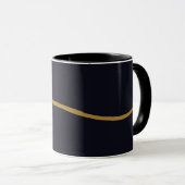 Schwarz-goldenes Tasse Design (VorderseiteRechts)