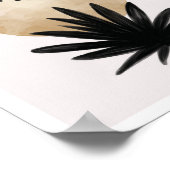 Schwarz-Goldpalme, Pflanze Artwork, Wall Deko (Ecke)