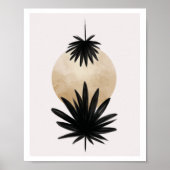 Schwarz-Goldpalme, Pflanze Artwork, Wall Deko (Vorne)