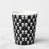 Schwarz-Gotik-Halloween-Muster Pappbecher (Rechts)