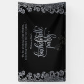 Schwarz-Gotik-Junggeselinnen-Abschied Willkommen Banner (Vertikal)