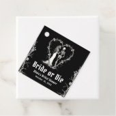 Schwarz-Gotische Halloween-Braut oder Die Brautpar Geschenkanhänger (Beispiel)