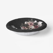 Schwarz-Gotisches Halloween-Brautparty Pappteller (Gewinkelt)