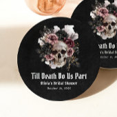 Schwarz-Gotisches Halloween-Brautparty Pappteller