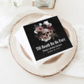 Schwarz-Gotisches Halloween-Brautparty Serviette