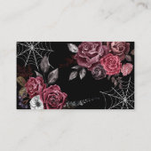 Schwarz-Gotisches Vintages Brautparty gemeinsam mi Begleitkarte (Rückseite)