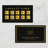 Schwarz & Gradient Gold Minimalistisch Elegantes B Treuekarte (Vorne/Hinten)