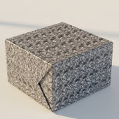 Schwarz-Grau-Abstrakt-Mosaik Geschenkpapier