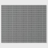 Schwarz-Grau-Abstrakt-Mosaik Geschenkpapier (Flach)