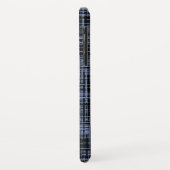 Schwarz-Grau-Abstrakte Streifenmuster Case-Mate iPhone Hülle (Hinten/Links)