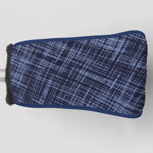 Schwarz-Grau-Abstrakte Streifenmuster Golf Headcover (Vorderseite)