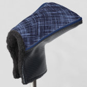 Schwarz-Grau-Abstrakte Streifenmuster Golf Headcover (3/4 Vorderseite)