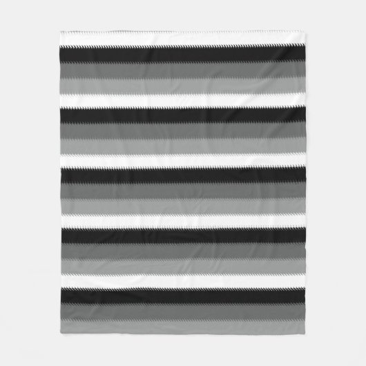 Schwarz-Grau-Ash-Streifen Fleecedecke (Vorderseite)