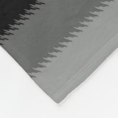 Schwarz-Grau-Ash-Streifen Fleecedecke (Ecke)