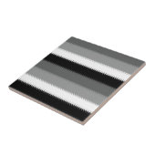 Schwarz-Grau-Ash-Streifen Fliese (Seite)