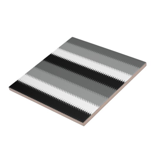 Schwarz-Grau-Ash-Streifen Fliese (Seite)