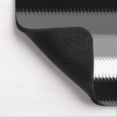 Schwarz-Grau-Ash-Streifen Mousepad (Ecke)