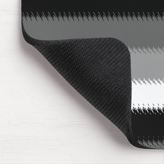 Schwarz-Grau-Ash-Streifen Mousepad (Ecke)