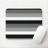 Schwarz-Grau-Ash-Streifen Mousepad (Mit Mouse)