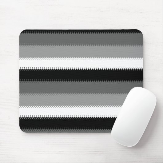 Schwarz-Grau-Ash-Streifen Mousepad (Mit Mouse)