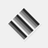 Schwarz-Grau-Ash-Streifen Serviette (Ecke)