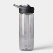 Schwarz-Grau-Basketballfarben personalisiert Trinkflasche (Rechts)