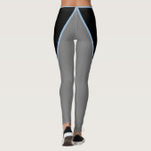 Schwarz-Grau-Blau-Leggings Leggings (Rückseite)