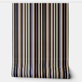 Schwarz, Grau, Blau und Weiß, Multistreifen Tapete