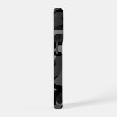 Schwarz Grau Camo iPhone Hülle (Rechte Seite)