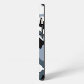 Schwarz & Grau Camo iPhone Hülle (Linke Seite)